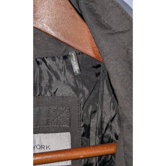 Marc New York Andrew Marc Mens XL Utility Jacket Black Button Pockets Adjustable - Picture 12 of 15